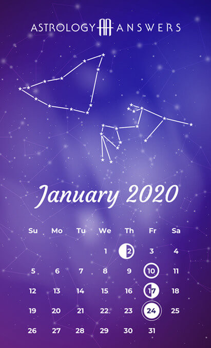 Astrology Calendar - January 2020 | AstrologyAnswers.com