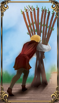 10 of Wands 10 of Wands