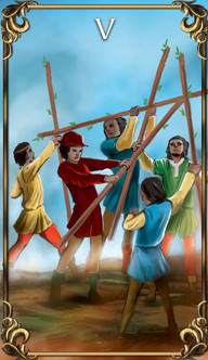5 of Wands 5 of Wands